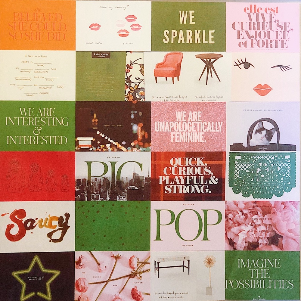 Kate Spade Framed Vintage Limited Edition Postcards